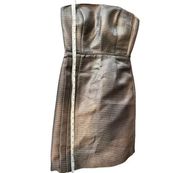 Max &‎ Cleo Straples Dress Metallic Size 4 - Picture 5 of 7